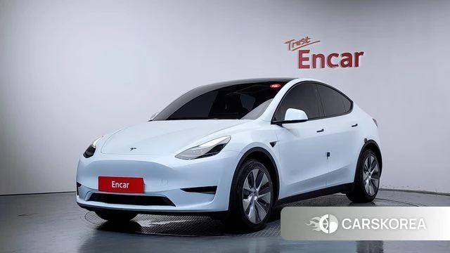 Tesla Model Y 2023 Белый из Кореи