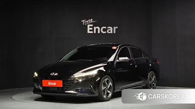 Hyundai Avante (CN7) 2021 Черный из Кореи