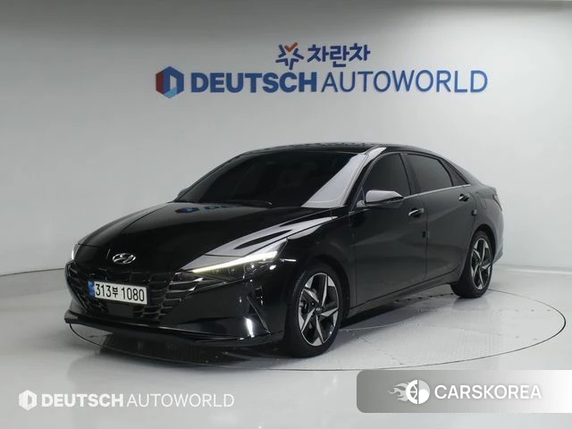 Hyundai Avante (CN7) 2021 Черный из Кореи