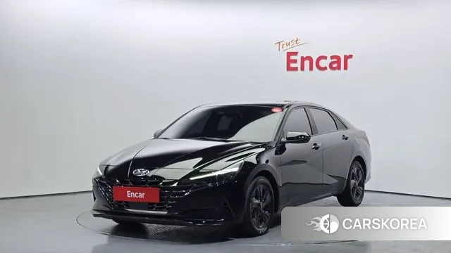 Hyundai Avante Hybrid (CN7) 2021 Черный из Кореи