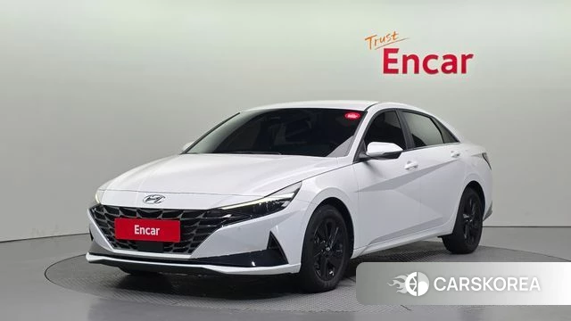 Hyundai Avante (CN7) 2023 Белый из Кореи