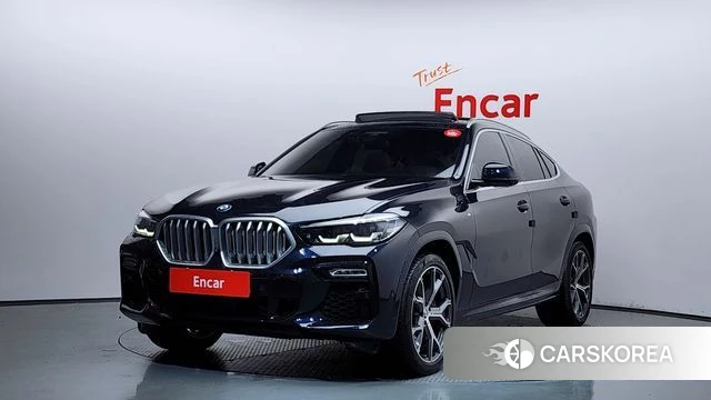 BMW X6 (G06) 2021 Черный из Кореи