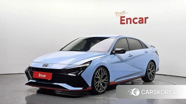 Hyundai Avante (CN7) 2022 Синий из Кореи