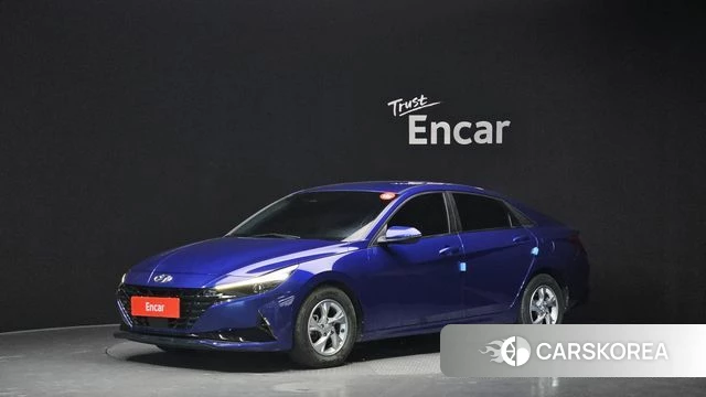 Hyundai Avante (CN7) 2021 Синий из Кореи
