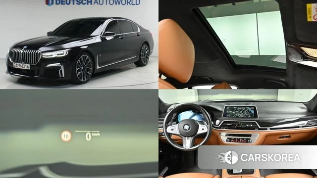 BMW 7 Series (G11) 2021 Черный из Кореи