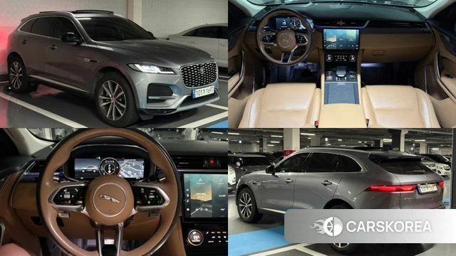 Jaguar F-PACE 2021 Серый из Кореи