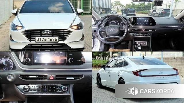 Hyundai Sonata (DN8) 2021 Белый из Кореи