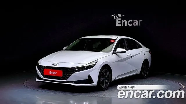 Hyundai Avante (CN7) 2020 Белый из Кореи