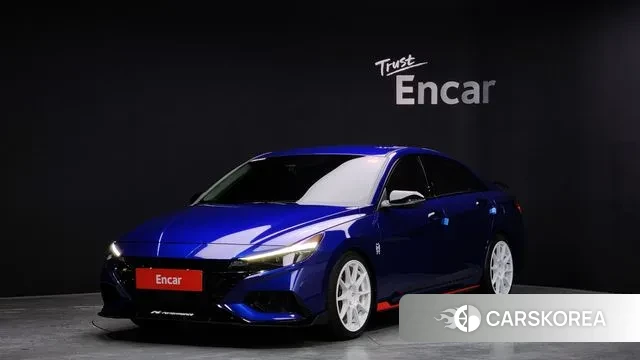 Hyundai Avante (CN7) 2022 Синий из Кореи