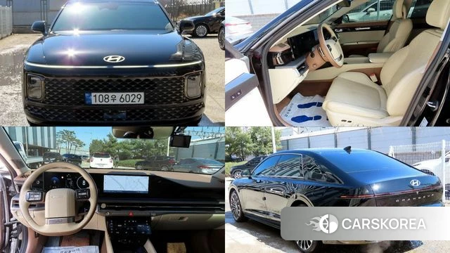 Hyundai Grandeur (GN7) 2023 Черный из Кореи