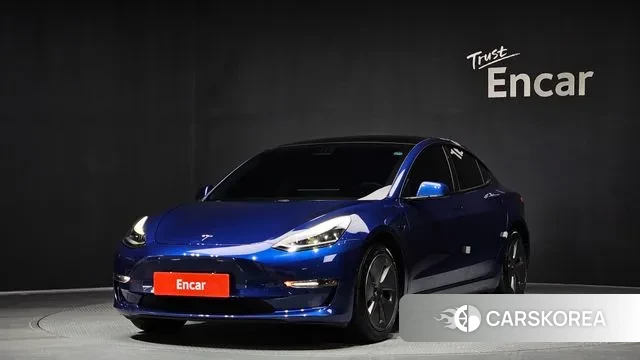 Tesla Model 3 2021 Синий из Кореи