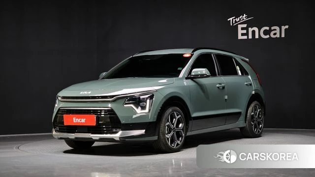 Kia Di Ol Nu Niro 2022 Темно-зеленый из Кореи