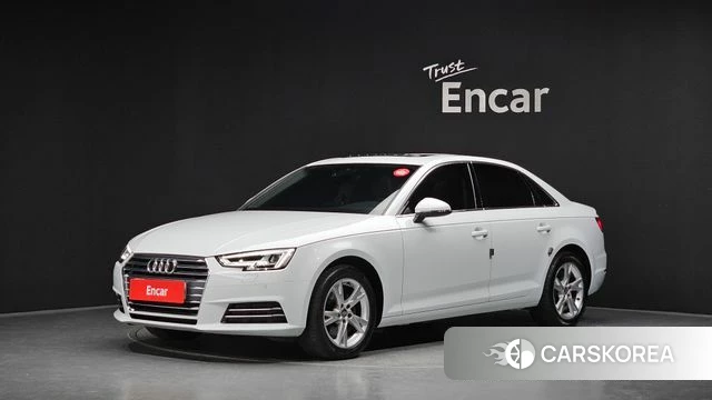 Audi A4 (B9) 2018 Белый из Кореи