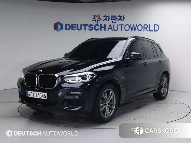 BMW X3 (G01) 2021 Черный из Кореи