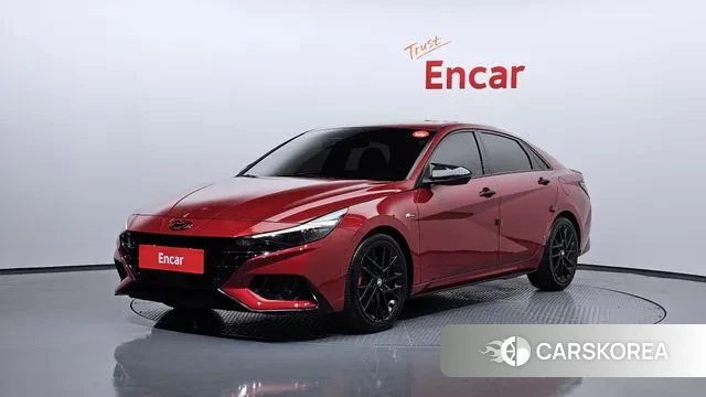 Hyundai Avante (CN7) 2021 Красный из Кореи