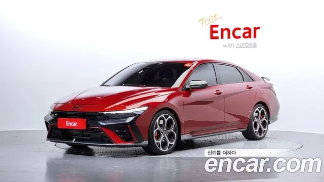 Hyundai The New Avante (CN7) 2024 Красный из Кореи