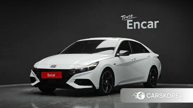 Hyundai Avante (CN7) 2020 Белый из Кореи