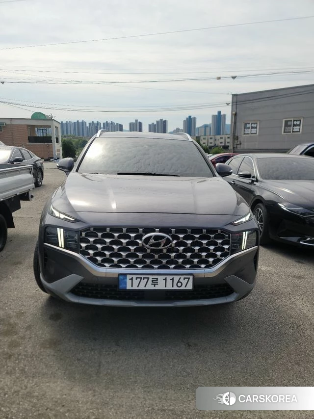 Hyundai The New Santa Fe 2022 Серый из Кореи