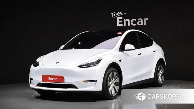 Tesla Model Y 2022 Белый из Кореи