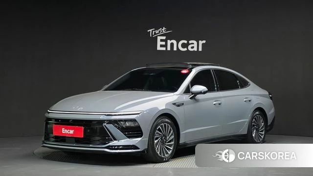 Hyundai Sonata D Edge Hybrid (DN8) 2024 Небесно-голубой из Кореи