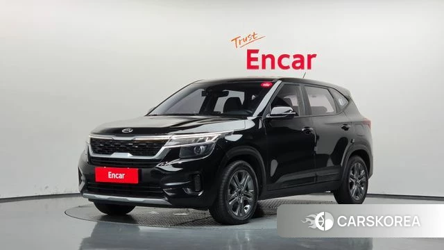 Kia Seltos 2021 Черный из Кореи