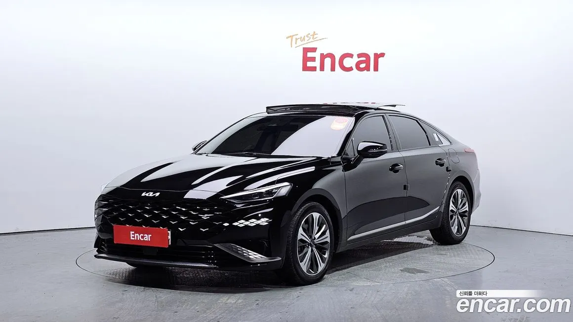 Kia K8 Hybrid 2021 Черный из Кореи