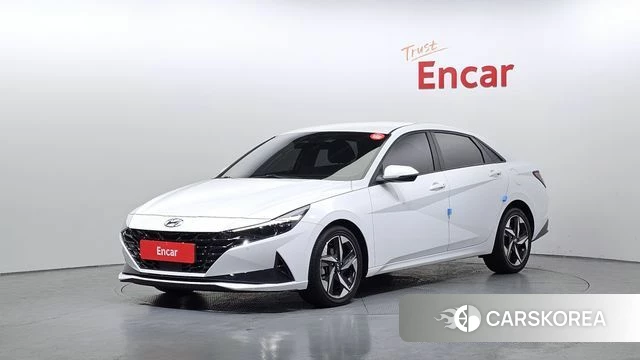 Hyundai Avante (CN7) 2021 Белый из Кореи