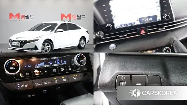 Hyundai Avante (CN7) 2020 Белый из Кореи