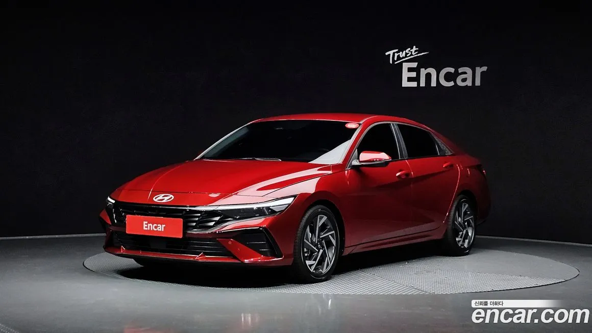 Hyundai The New Avante Hybrid (CN7) 2023 Красный из Кореи