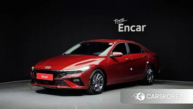 Hyundai The New Avante Hybrid (CN7) 2023 Красный из Кореи