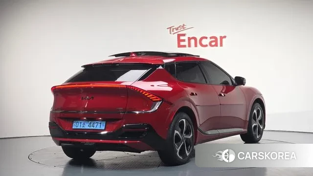Kia EV6 2021 Красный из Кореи