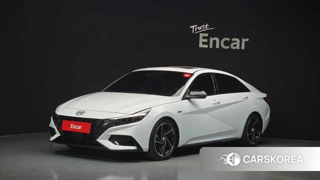 Hyundai Avante (CN7) 2022 Белый из Кореи