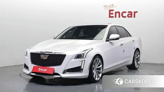 Cadillac CTS 3rd generation 2018 Белый из Кореи