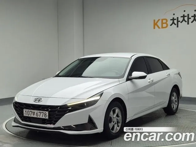 Hyundai Avante (CN7) 2021 Белый из Кореи