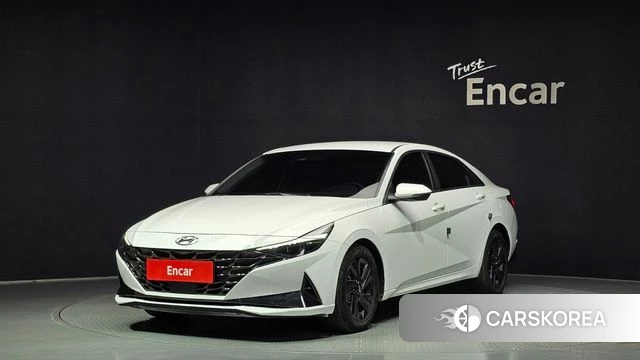 Hyundai Avante (CN7) 2020 Белый из Кореи