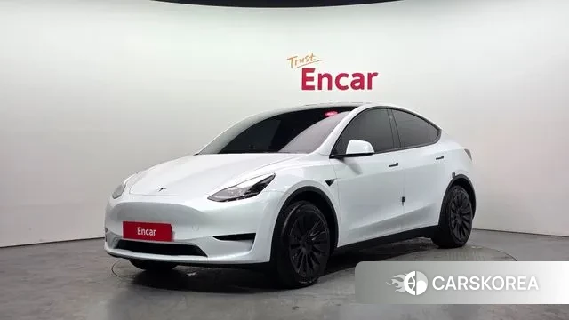 Tesla Model Y 2023 Белый из Кореи