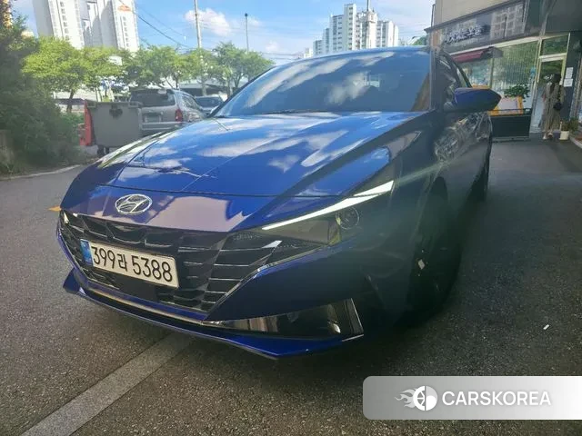 Hyundai Avante (CN7) 2022 Синий из Кореи