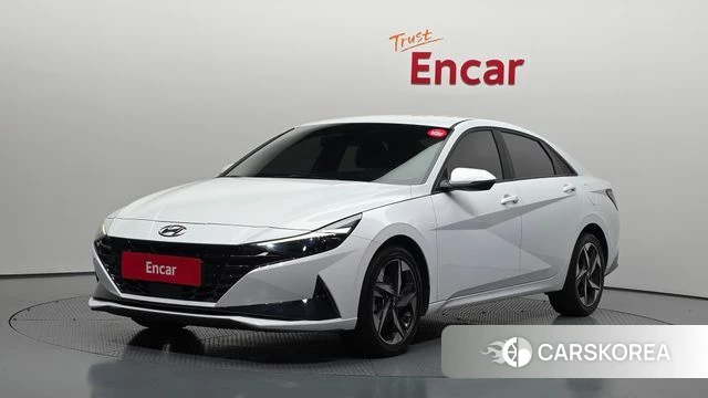 Hyundai Avante (CN7) 2021 Белый из Кореи