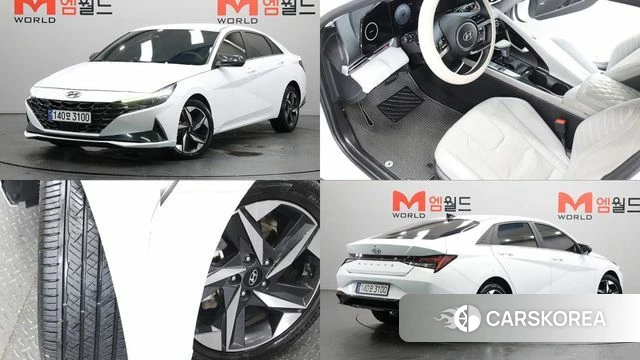 Hyundai Avante (CN7) 2020 Белый из Кореи