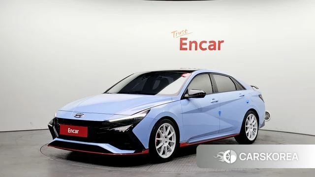 Hyundai Avante (CN7) 2021 Синий из Кореи