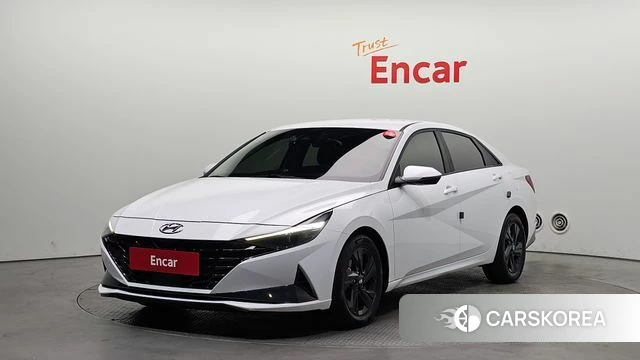 Hyundai Avante Hybrid (CN7) 2022 Белый из Кореи