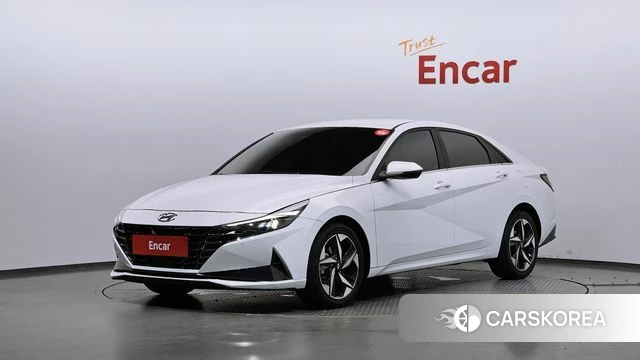 Hyundai Avante (CN7) 2021 Белый из Кореи