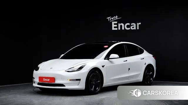 Tesla Model 3 2021 Белый из Кореи