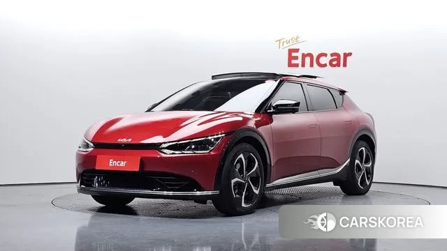 Kia EV6 2022 Красный из Кореи