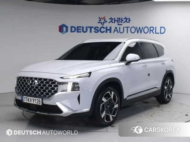 Hyundai The New Santa Fe 2021 Серебристо-серый из Кореи