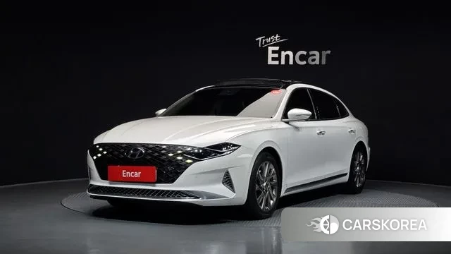 Hyundai The New Grandeur IG Hybrid 2021 Белый из Кореи