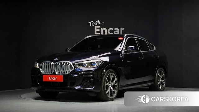 BMW X6 (G06) 2022 Черный из Кореи
