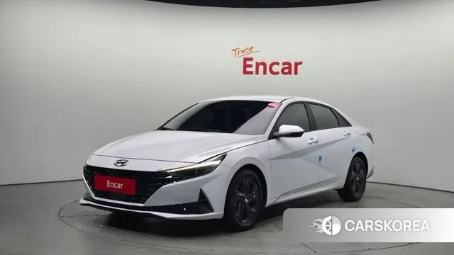 Hyundai Avante Hybrid (CN7) 2022 Белый из Кореи
