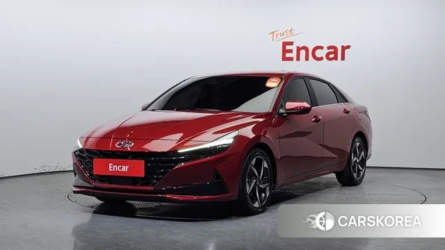 Hyundai Avante (CN7) 2022 Красный из Кореи