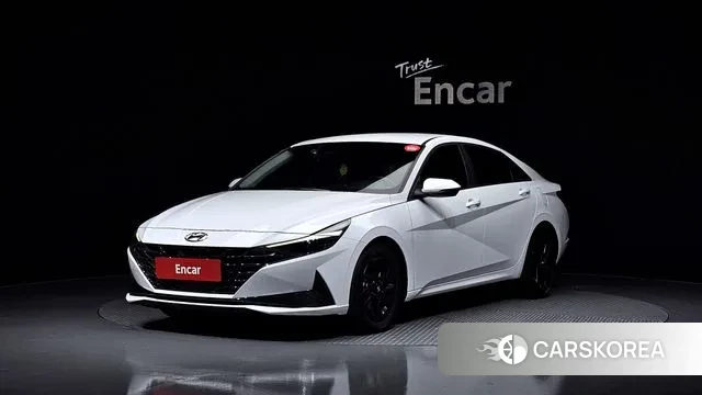 Hyundai Avante Hybrid (CN7) 2022 Белый из Кореи